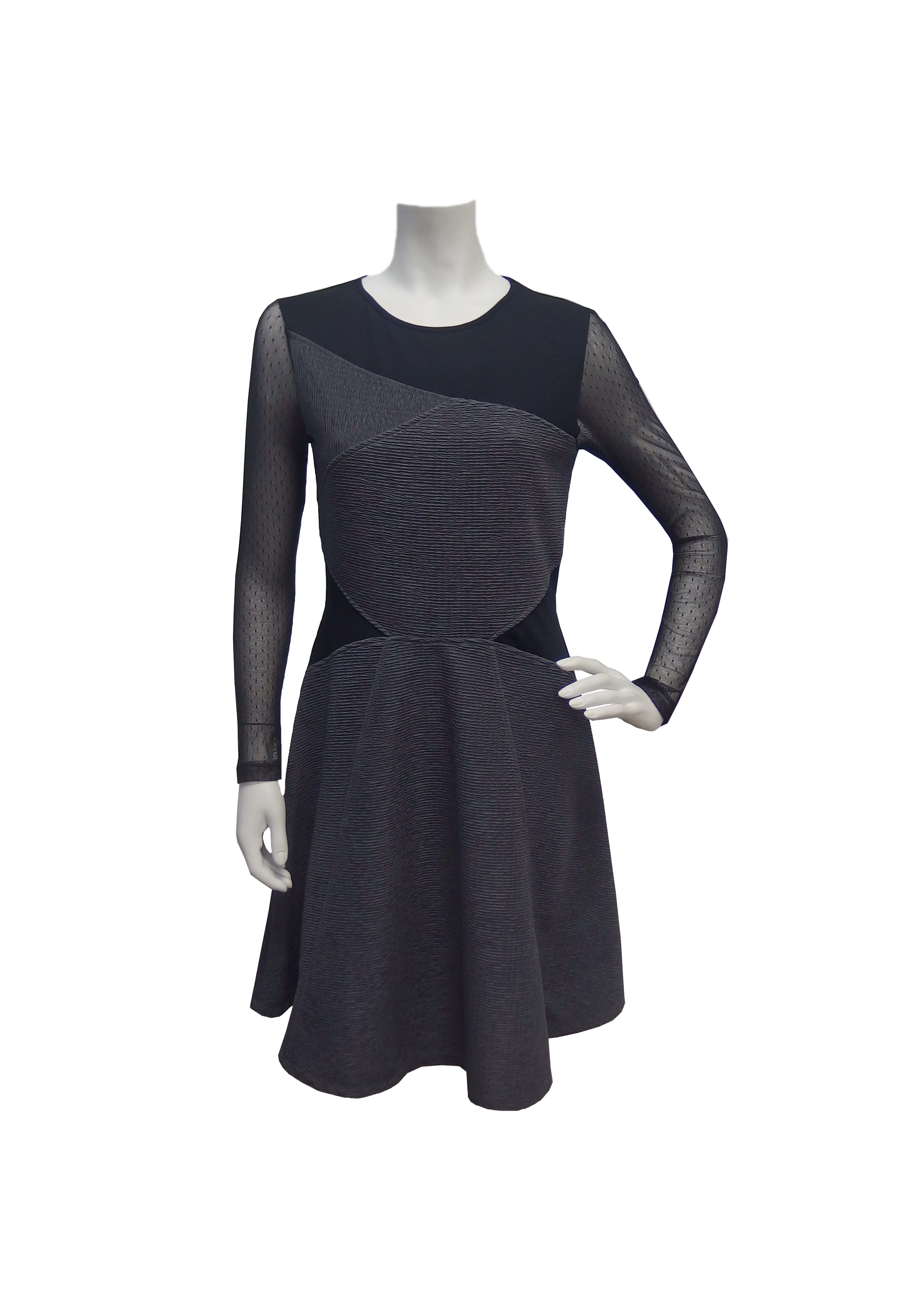 Maloka: Diamond Twist Scrunched Ribbon Dress