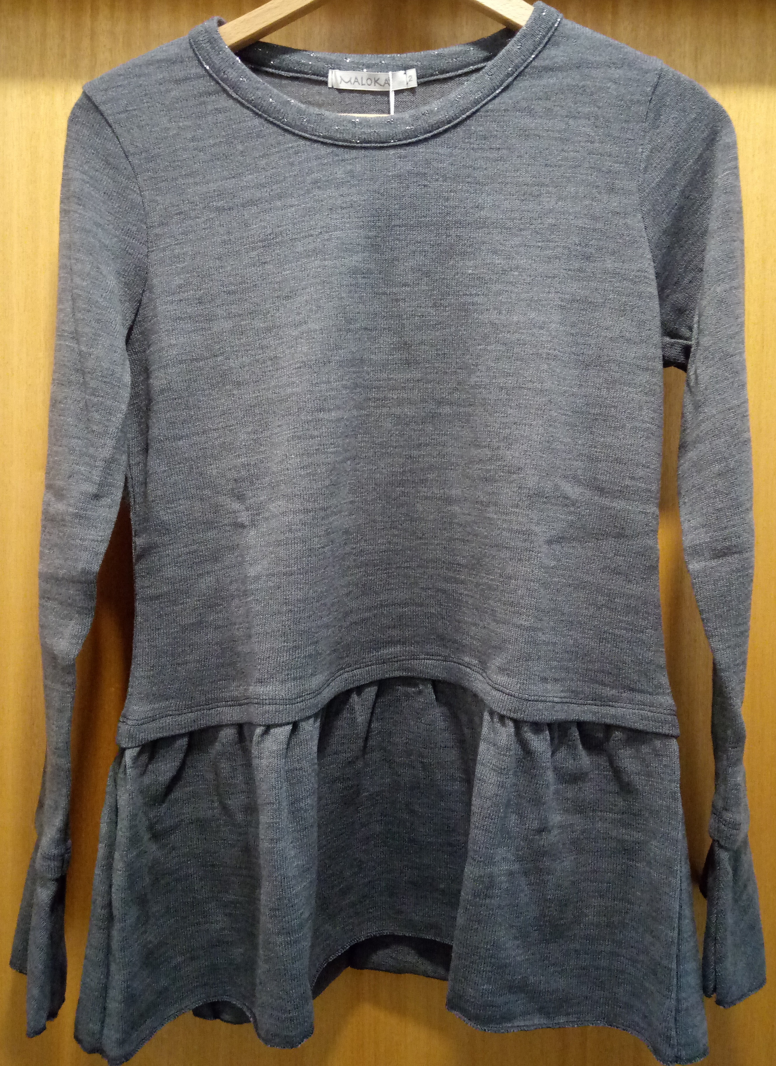Maloka: Soft Ruffles Wool Tricot Sweater (Few Left!)