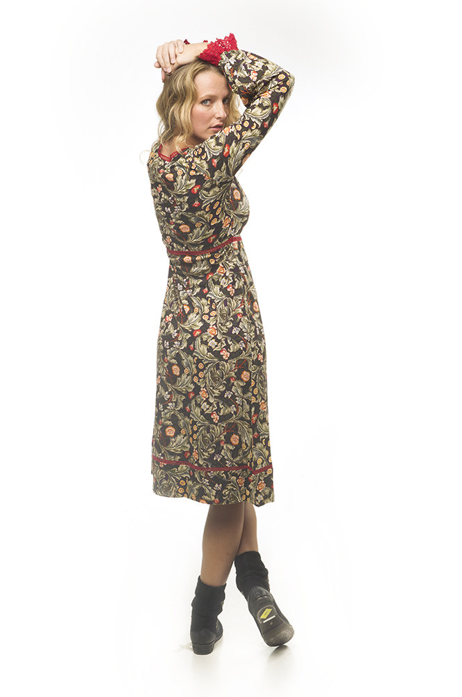 Savage Culture: Olive Tree Cherry Fringe Midi Dress Tunissa II