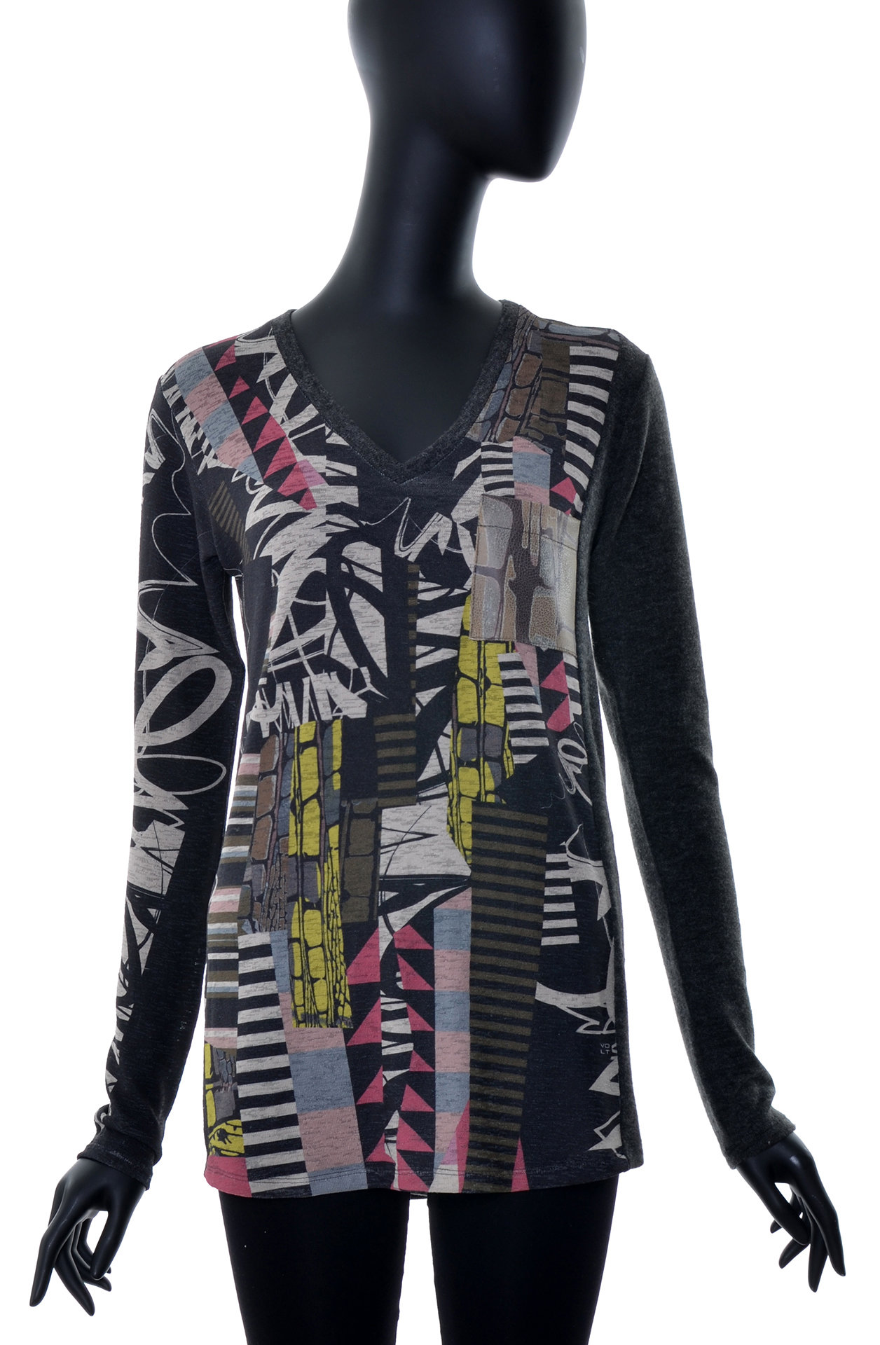 Volt Design: Pink Mocha Strip Tunic Blabla (Ships Immed, 1 Left!)