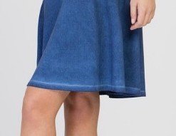 Maloka: Blue Jeans Brushed Cotton Shift Dress (1 Left!)