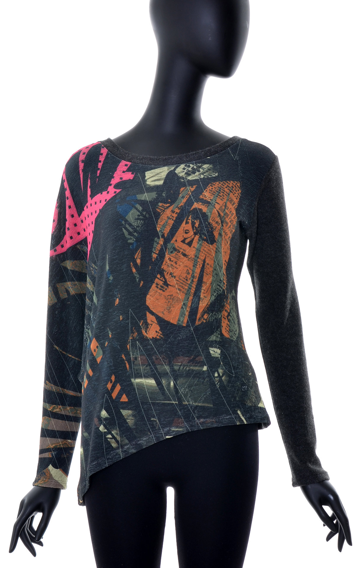 Volt Design: Wow Lady Optical Illusion Art Asymmetrical Tunic (Some Ship Immed!) VD_367_PLA_C_N1
