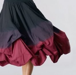 Luna Luz: Cherry Ombre Off The Shoulder Tied & Dyed Dress SOLD OUT