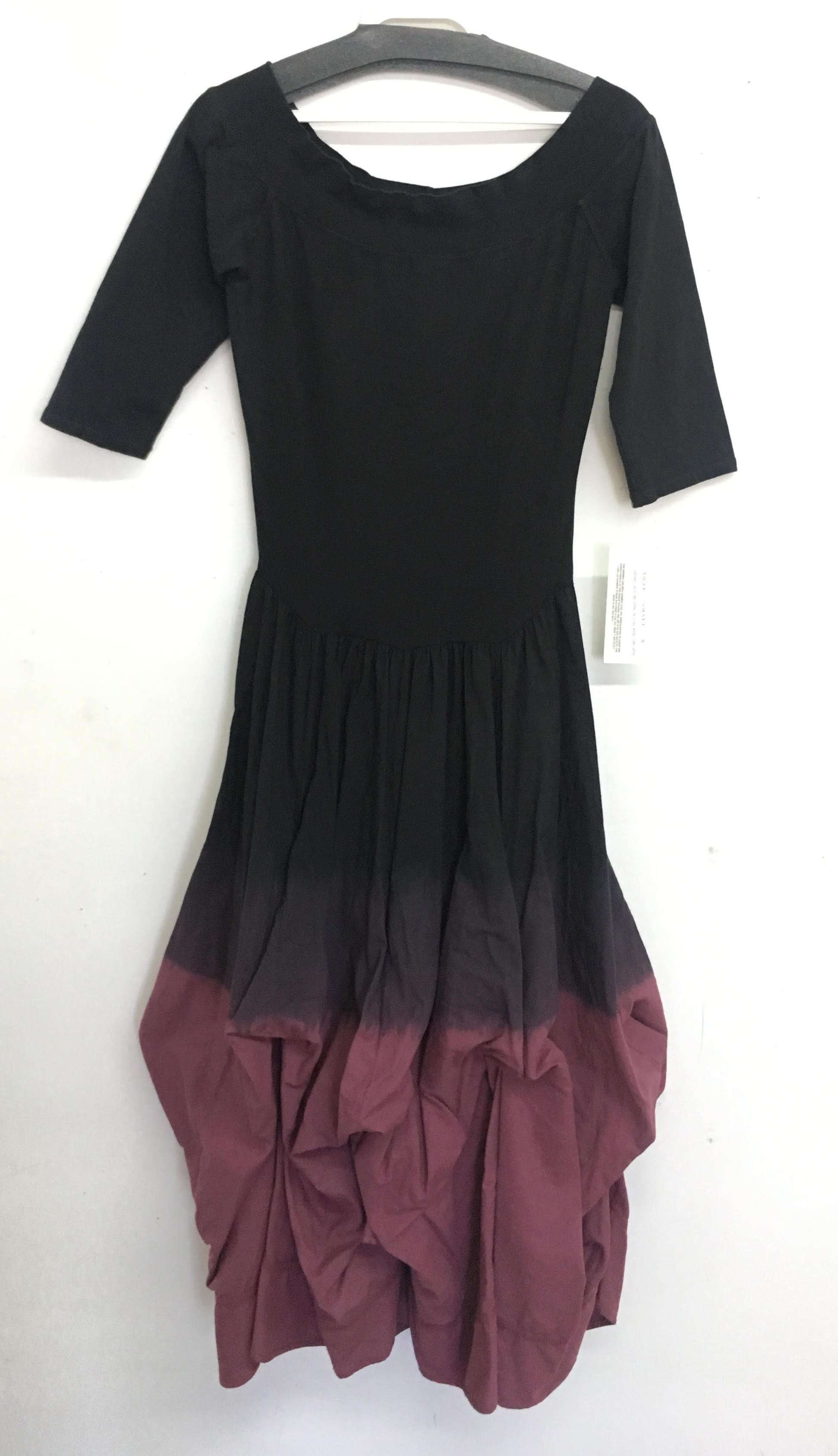 Luna Luz: Cherry Ombre Off The Shoulder Tied & Dyed Dress SOLD OUT LL_393TO_BH