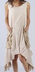 Luna Luz: Dramatic Handkerchief Hemline Dress (Ships Immed, Few Left!)