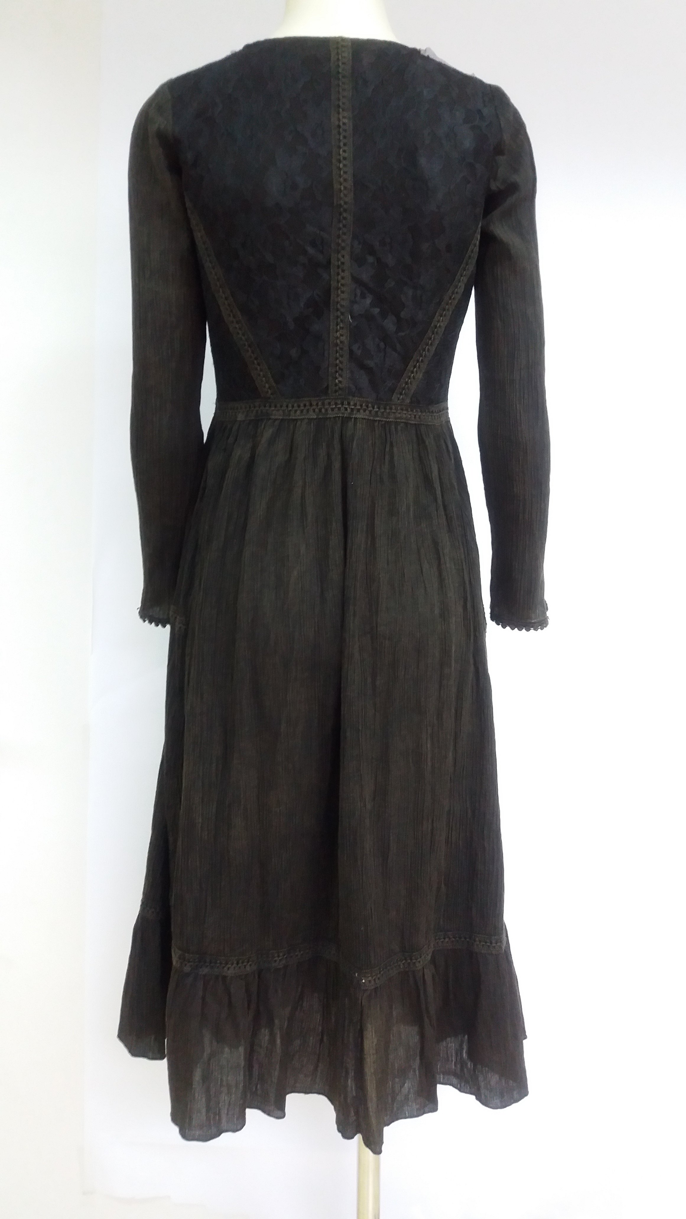 Savage Culture: Bittersweet Embroidered Truffle Midi Dress Antika