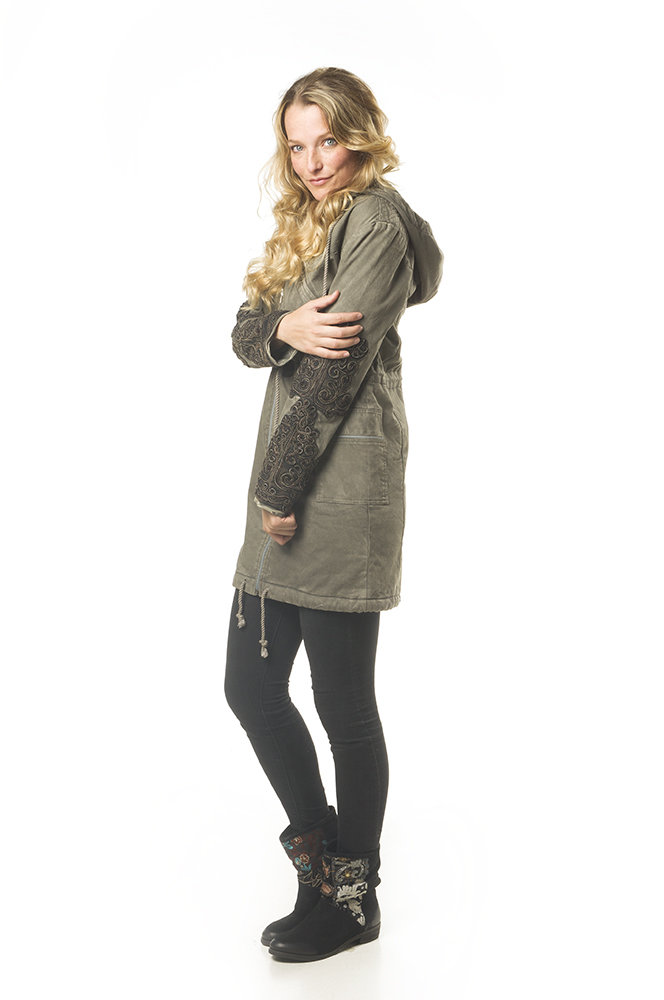 Savage Culture: Lotus Pull-Tie Waist Coat Garland