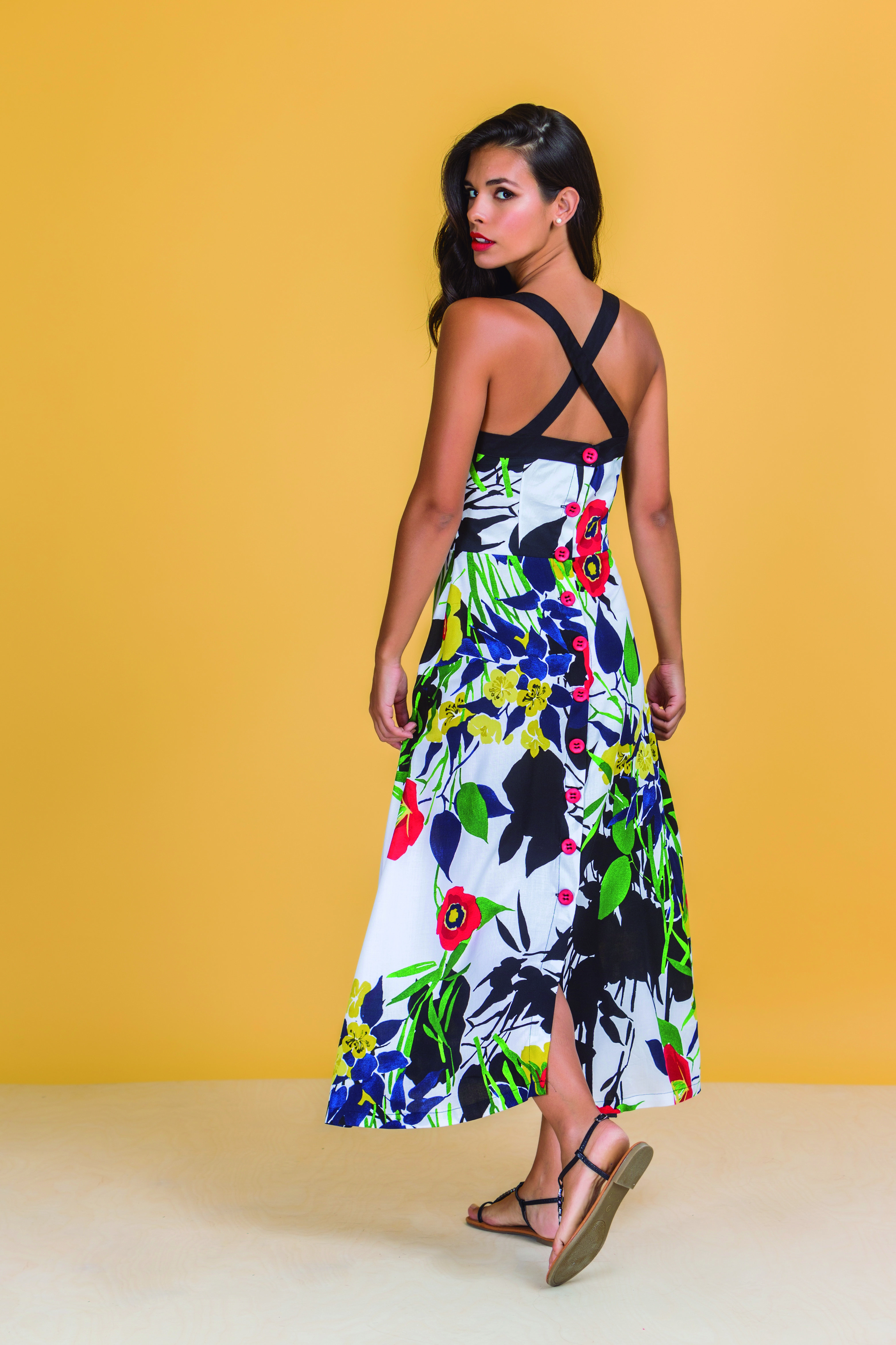 Paul Brial: Backwards Garden Maxi Dress PB_EDEN_N