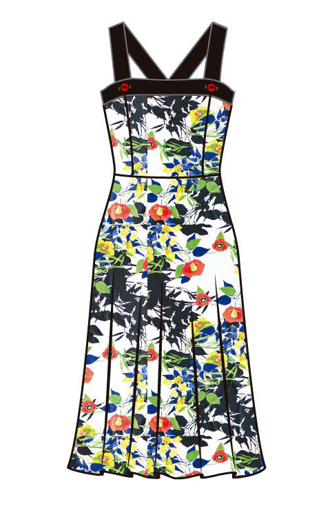Paul Brial: Backwards Garden Maxi Dress