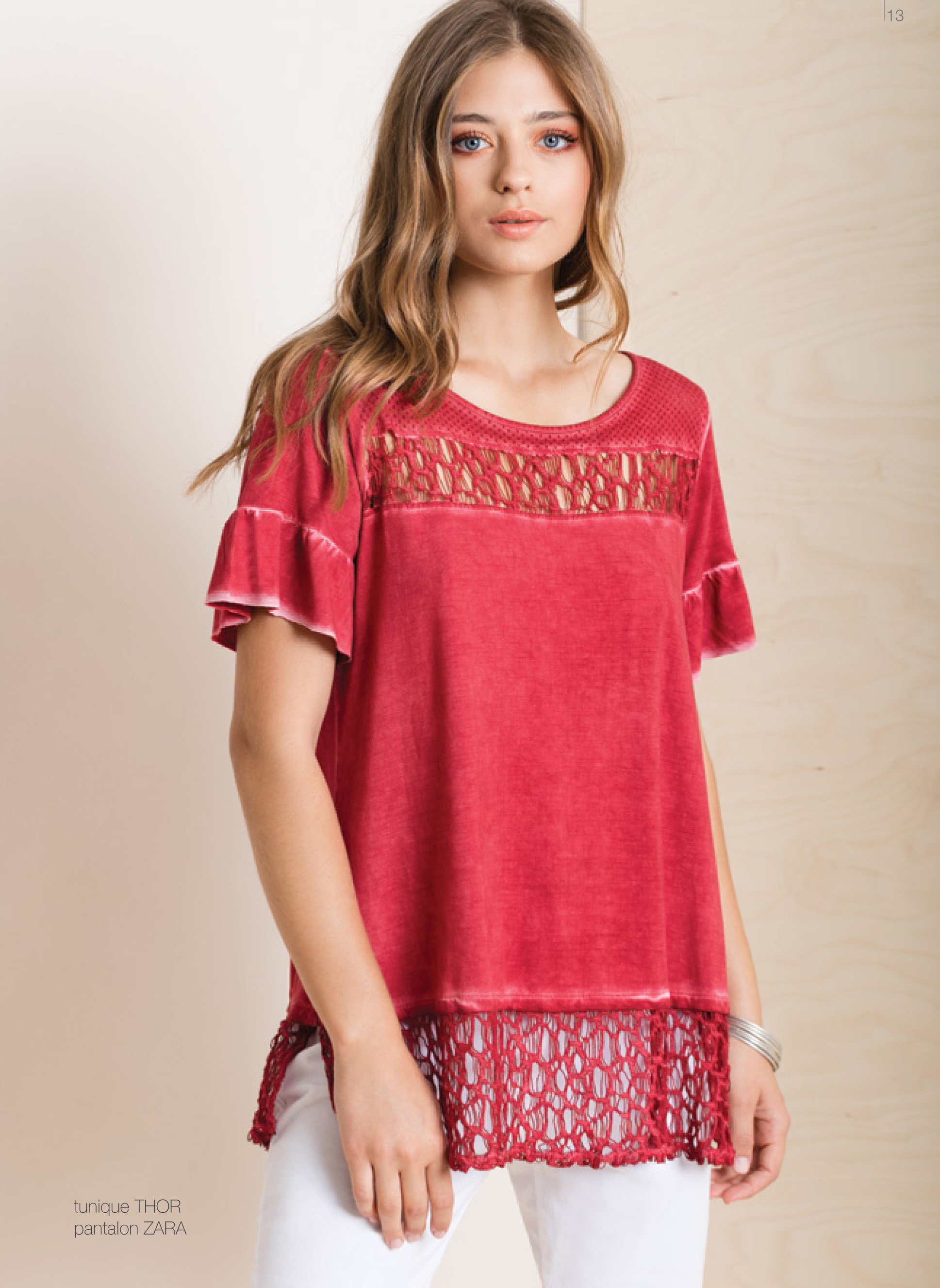 Maloka: Tulip Sleeves Crushed Comfy Cotton Tunic (Only Fuschia Left!) MK_THOR