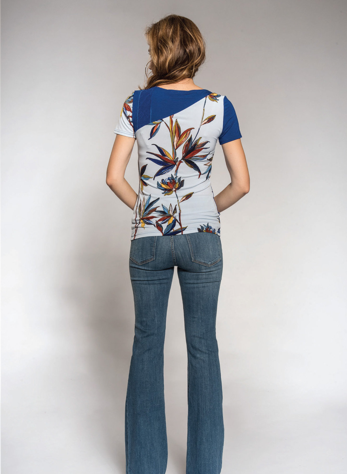 Myco Anna: Lovely Leaflet Asymmetrical Top (1 Left!)