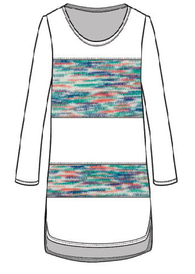 Maloka: Shades Of A Snowy Sky Linen High Low Tunic (Few Left!)