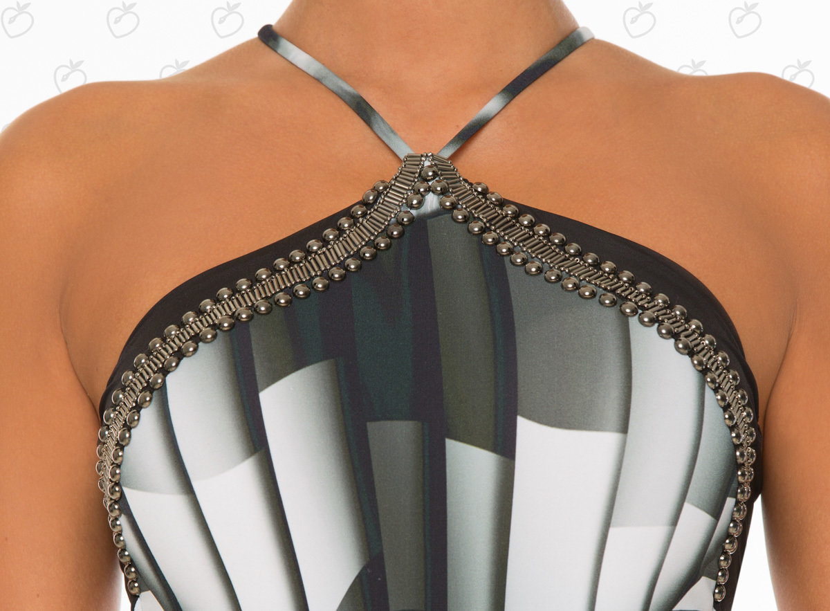 Paradizia Swimwear: Black Onyx Cutout One-Piece Swimsuit