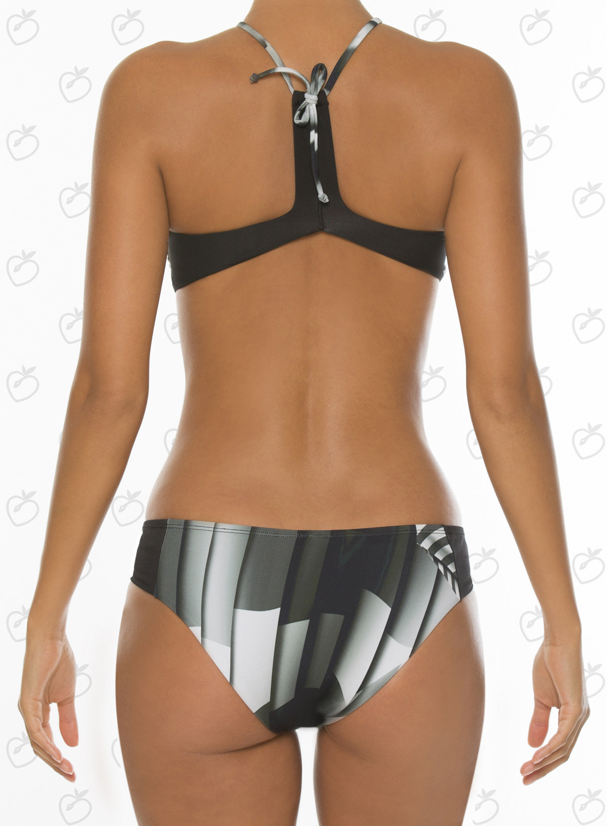 Paradizia Swimwear: Black Onyx Cutout One-Piece Swimsuit