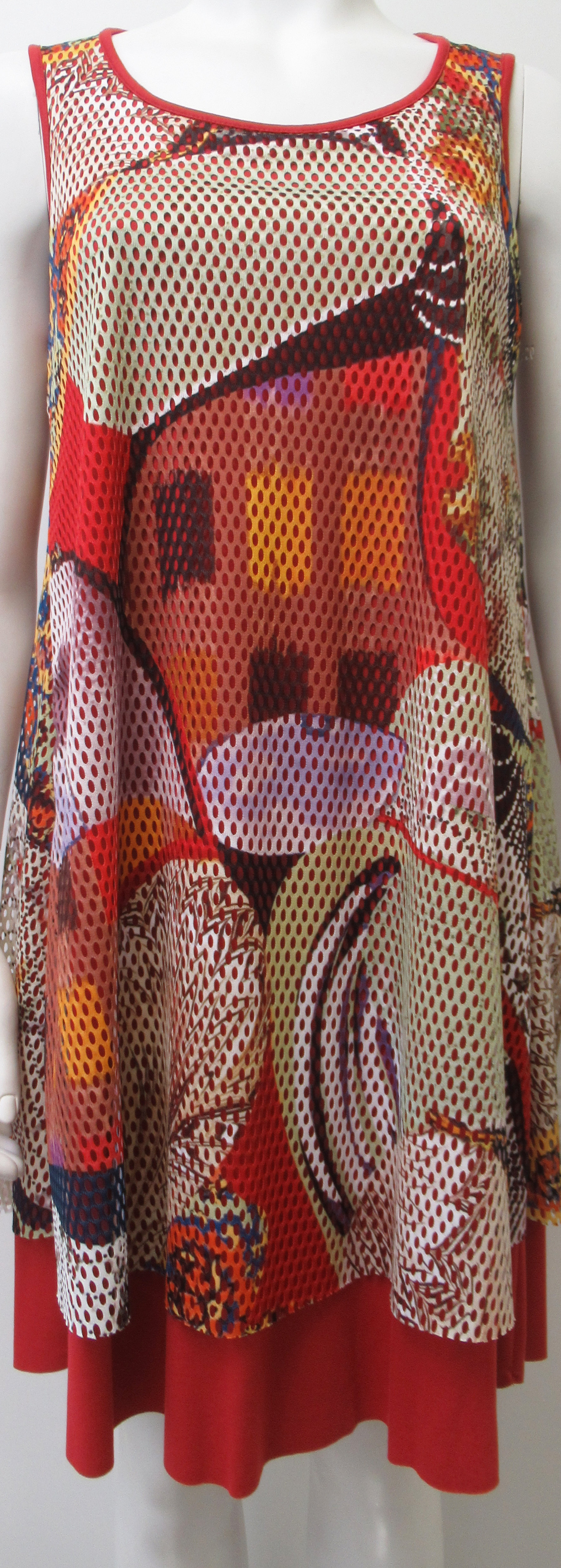 Maloka: Puzzle Pieces Abstract Art Midi Dress (Few Left!)