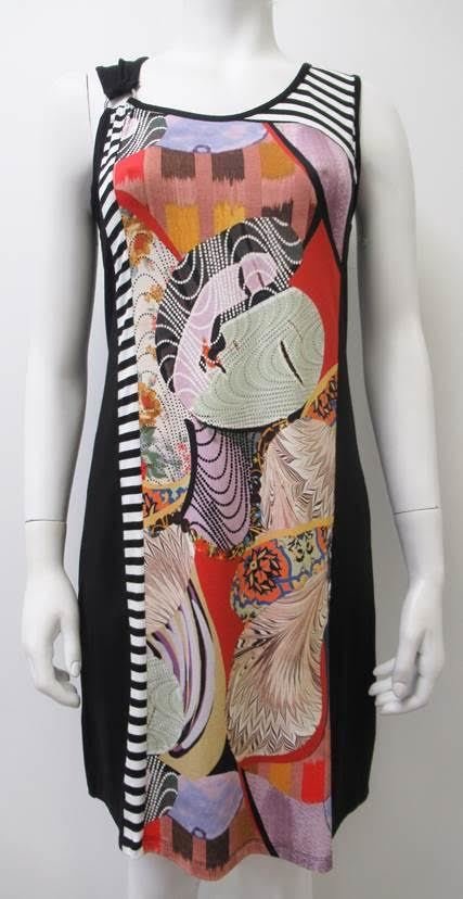 Maloka: Puzzle Pieces Colorblock Midi Dress