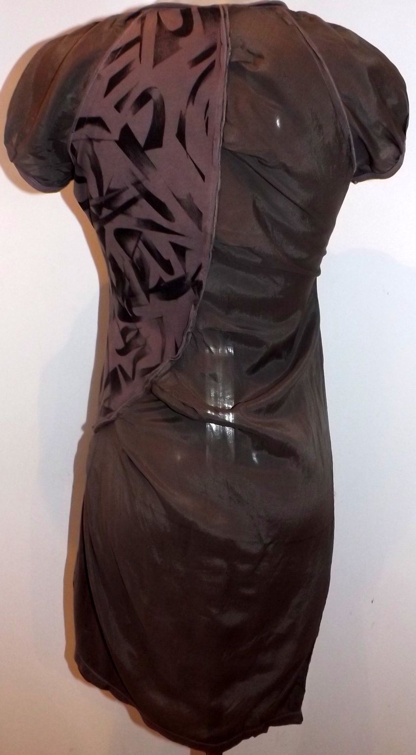 Angels Never Die Diagonally Ruched Dress