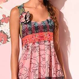 Eroke Italy: Pink Sangria Pleated Dress