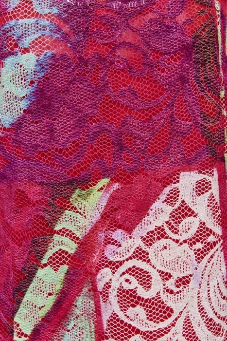 Save The Queen: Floral Lace Cotton Flared Tunic