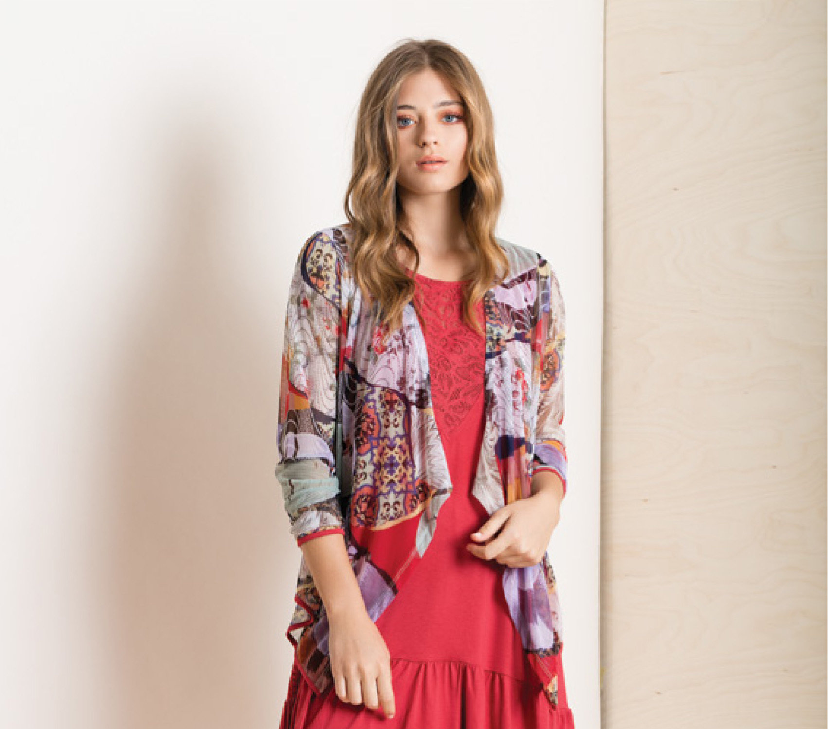 Maloka: Puzzle Pieces Abstract Art Asymmetrical Bolero (1 Left!) MK_ISORA