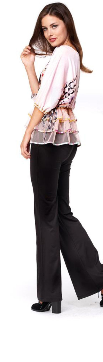 IPNG: Magical Tea Kettle Ruffled Illusion Top (1 Left in Black, Ships Immed!)