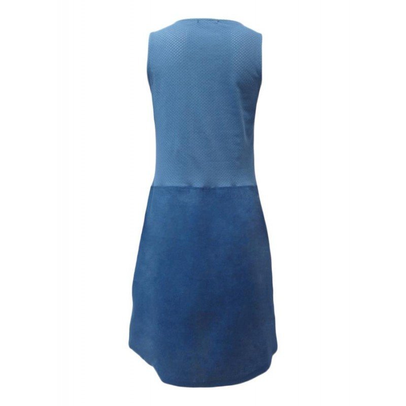 Maloka: Blue Crystal Bodice Linen Dress (Few Left!)