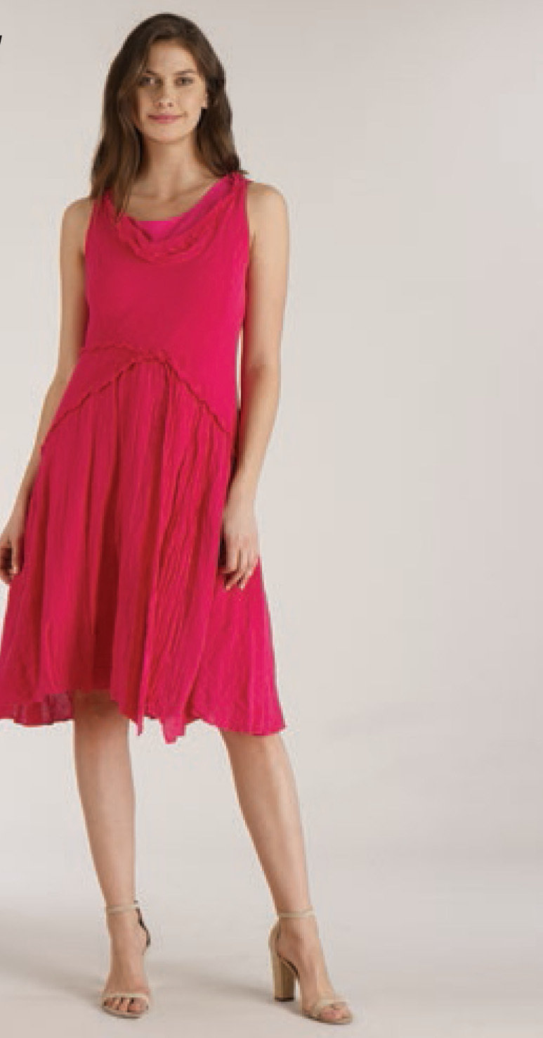 Luna Luz: Linen Gauze Tiered Midi Sundress (NEW Spring 2019 Colors!) LL_7798_N