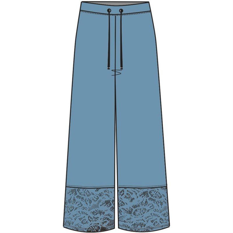 Maloka: Soft Linen Floral Lace Wide Leg Trouser (Many Colors!)