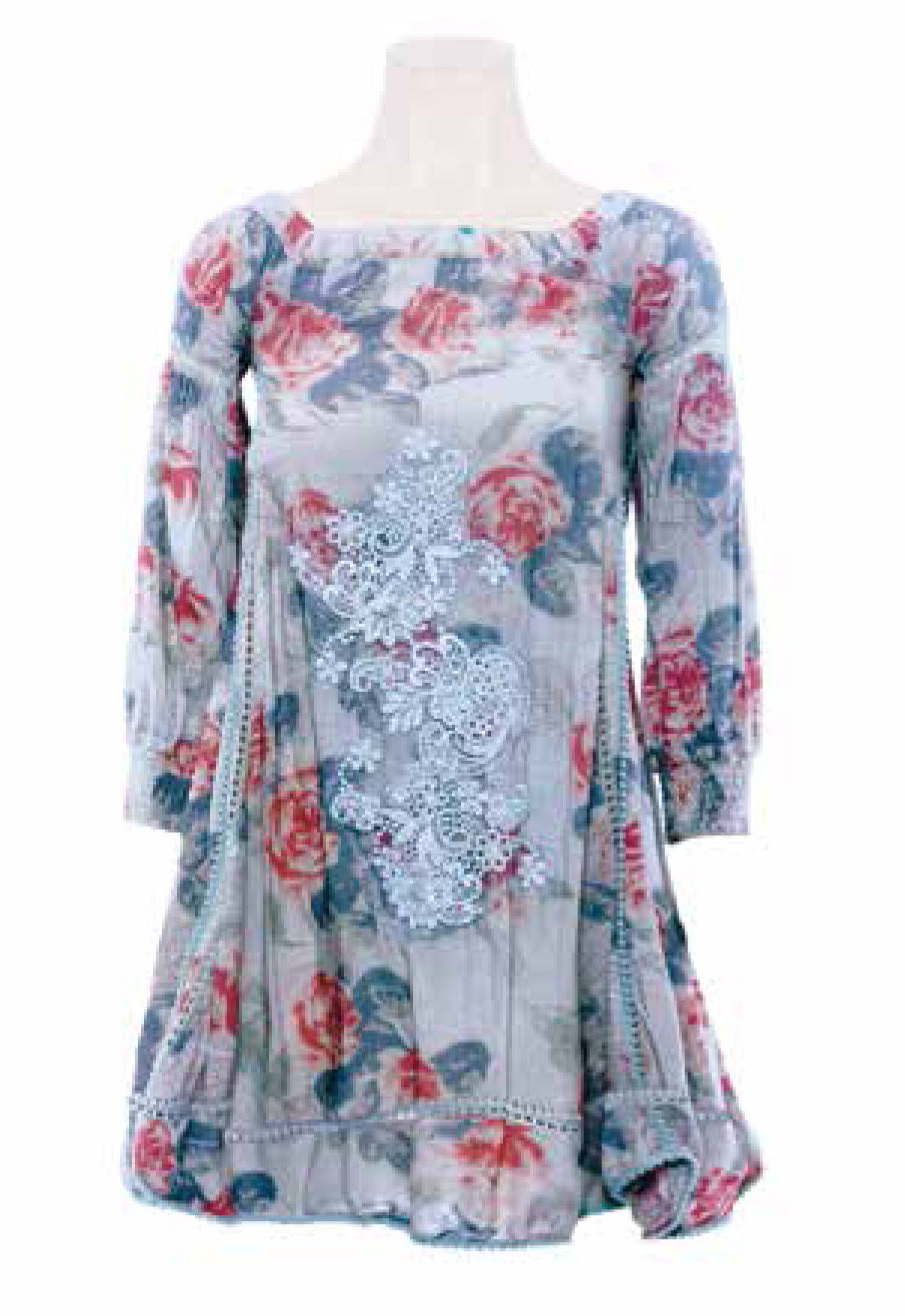 Savage Culture: Deliciously Sexy Ruffled Roses Dress/Tunic Positano II