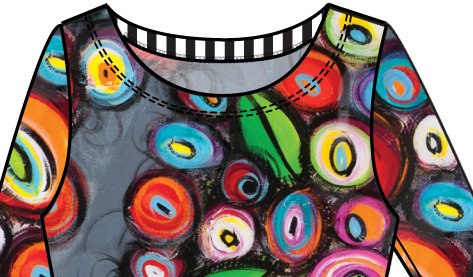 Simply Art Dolcezza: Colorblock Candy Bowls Glam Art Asymmetrical Tunic SOLD OUT