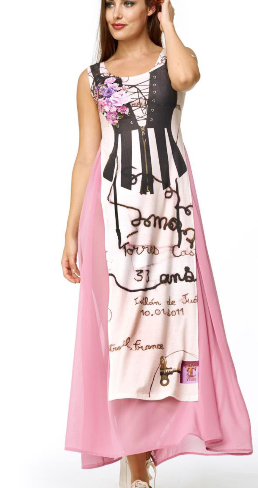 IPNG: Sexy Summer Corset Side Cutout Illusion Maxi Tunic/Dress SOLD OUT