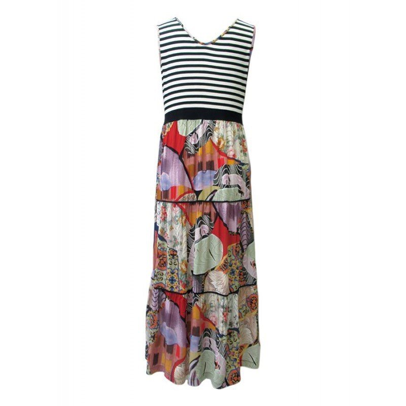 Maloka: Seashells Colorblock Maxi Dress (Few Left!)
