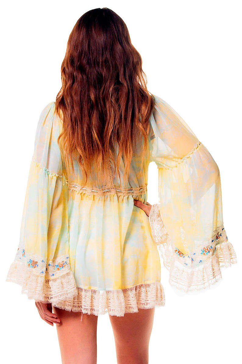 Savage Culture: Ruffled Baby Doll Petal Tunic Sicilia