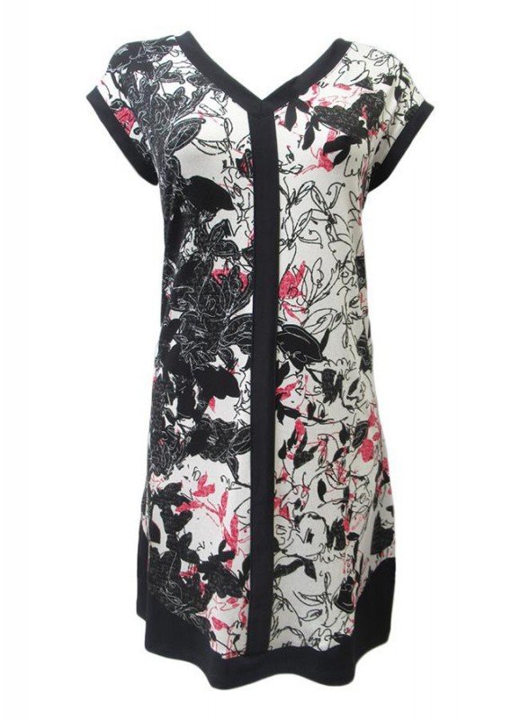 Maloka: Hot Pink Fantasy Angled Hem Midi Dress/Tunic SOLD OUT