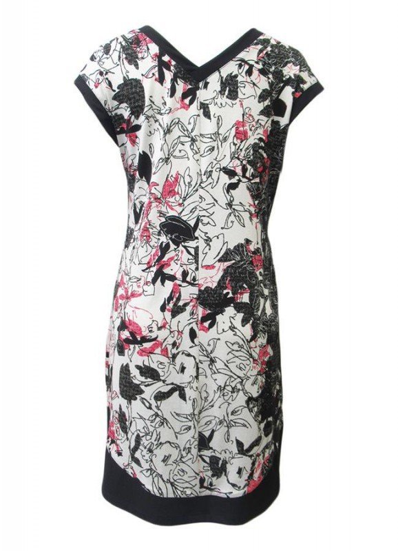 Maloka: Hot Pink Fantasy Angled Hem Midi Dress/Tunic SOLD OUT