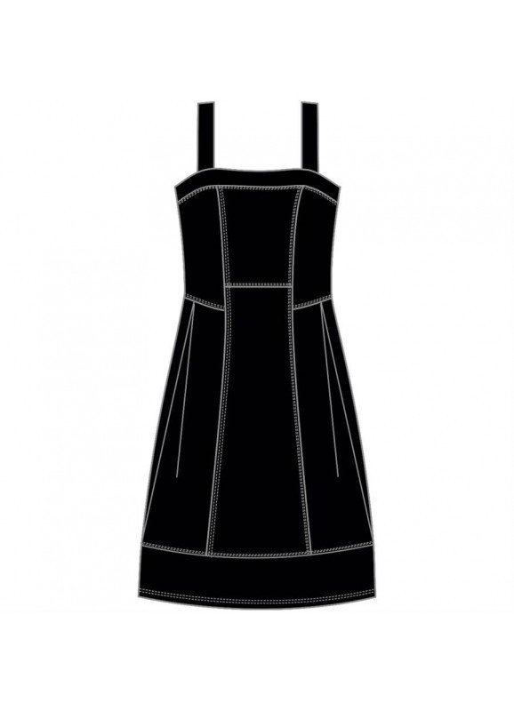 Maloka: Flirty Boxed Bodice Fit & Flare Dress (1 Left!)