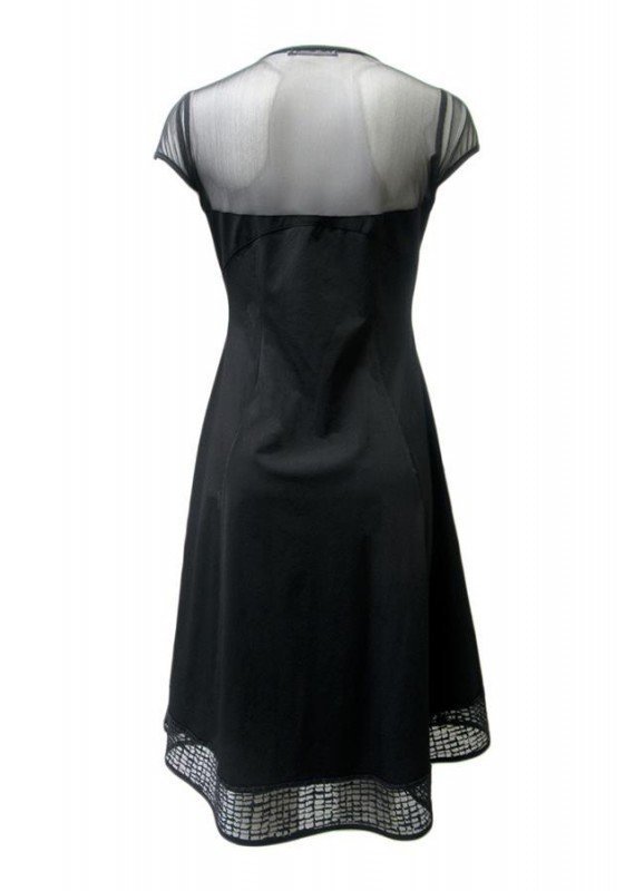 Maloka: Mesh Capped Sleeve Fit & Flare Party Dress (More Colors!)