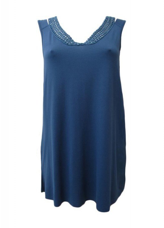 Maloka: Slit Back Arabesque Neck Fit & Flare Tunic (More Colors!)