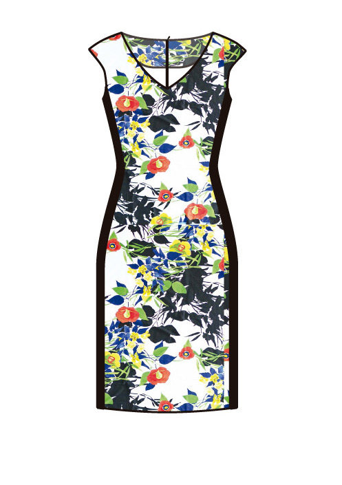 Paul Brial: Palma De Mallorca Nights Princess Seamed Dress