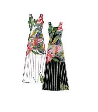 Paul Brial: Pleated Bow Back Cutout Maxi Dress (Few Left!)