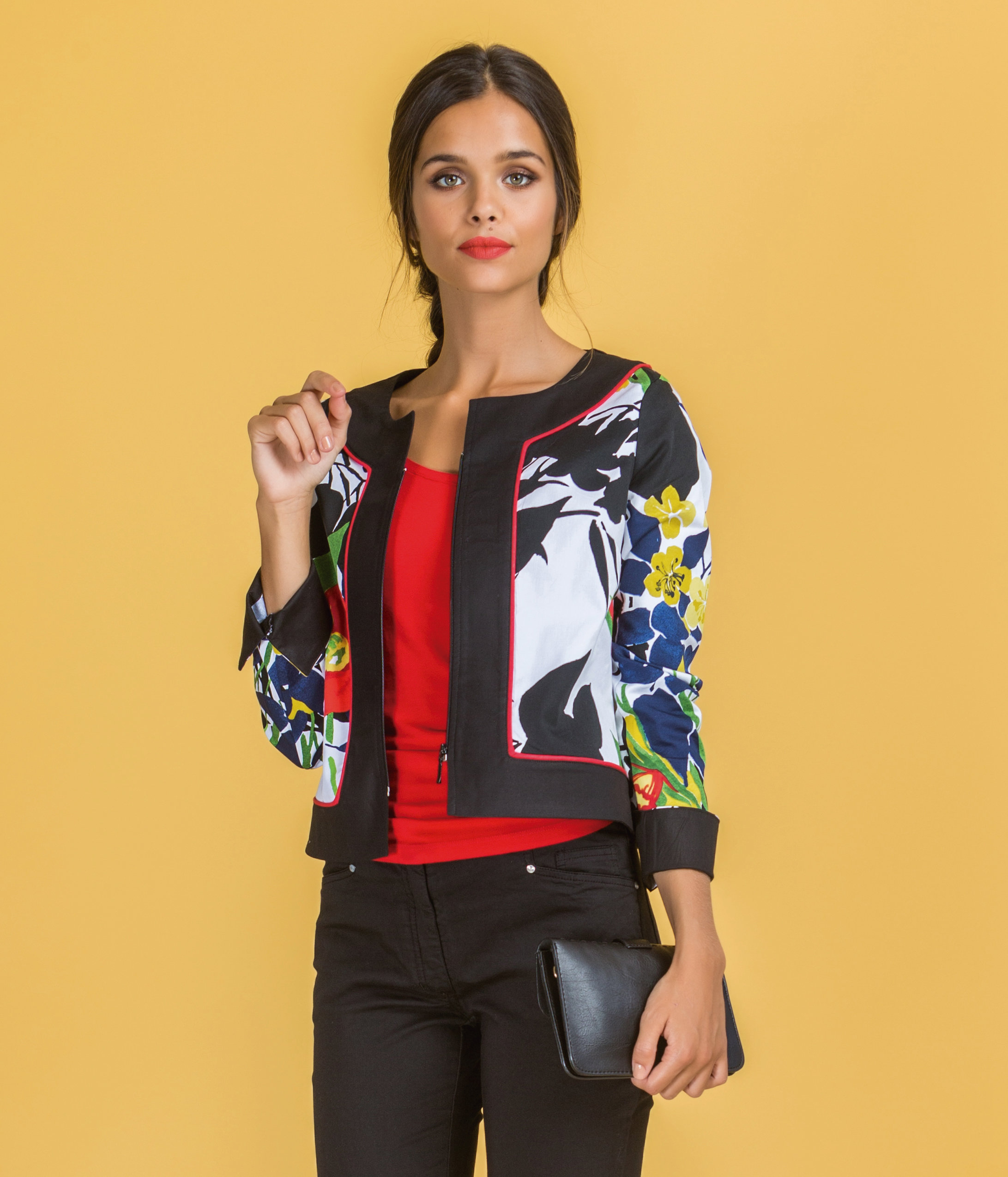 Paul Brial: Palma De Mallorca Nights Princess Seamed Zip Up Jacket PB_COLIBRI_N