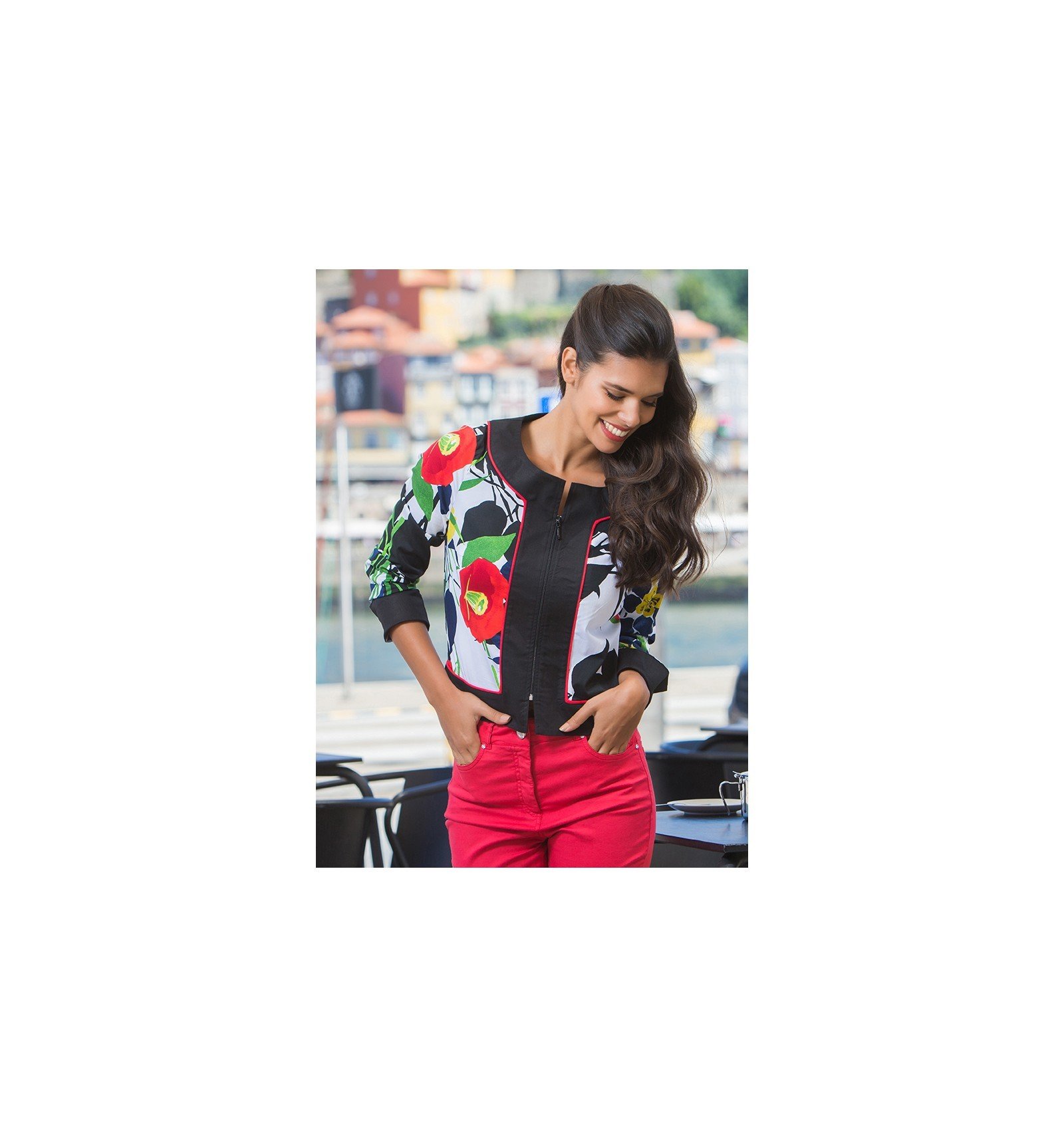 Paul Brial: Palma De Mallorca Nights Princess Seamed Zip Up Jacket