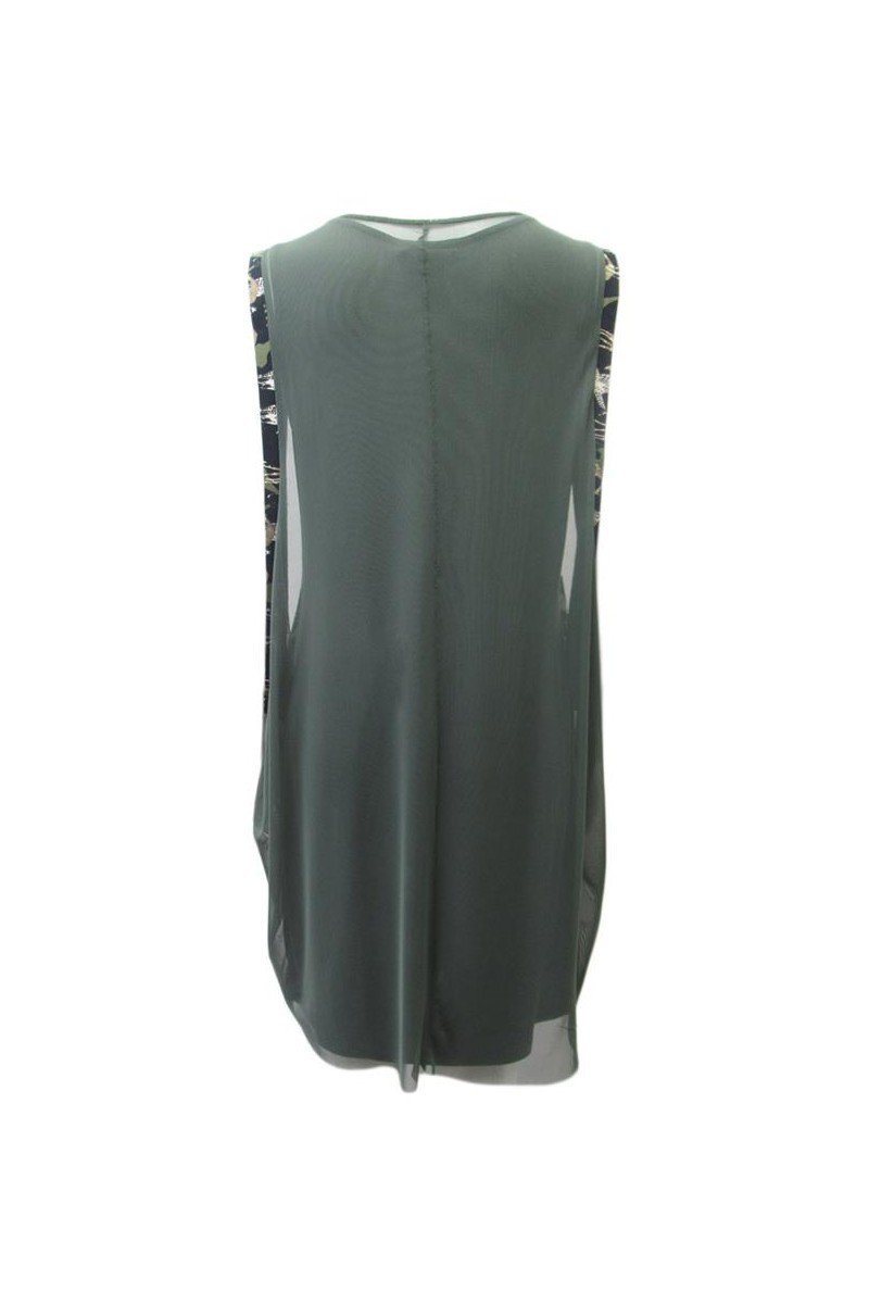 Maloka: Very Sexy Olive Martini Imprints Babydoll Dress/Tunic (Few Left!)
