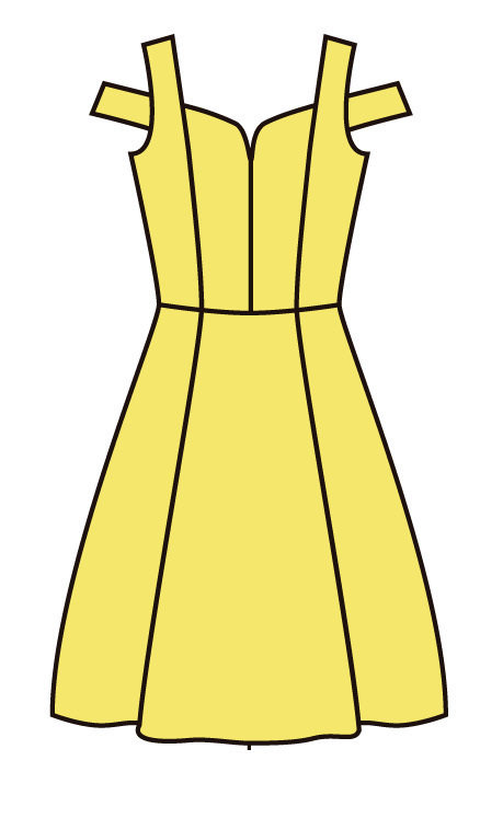 Paul Brial: Sweetheart Bodice Cold Shoulder Midi Melon Dress (More Colors!)