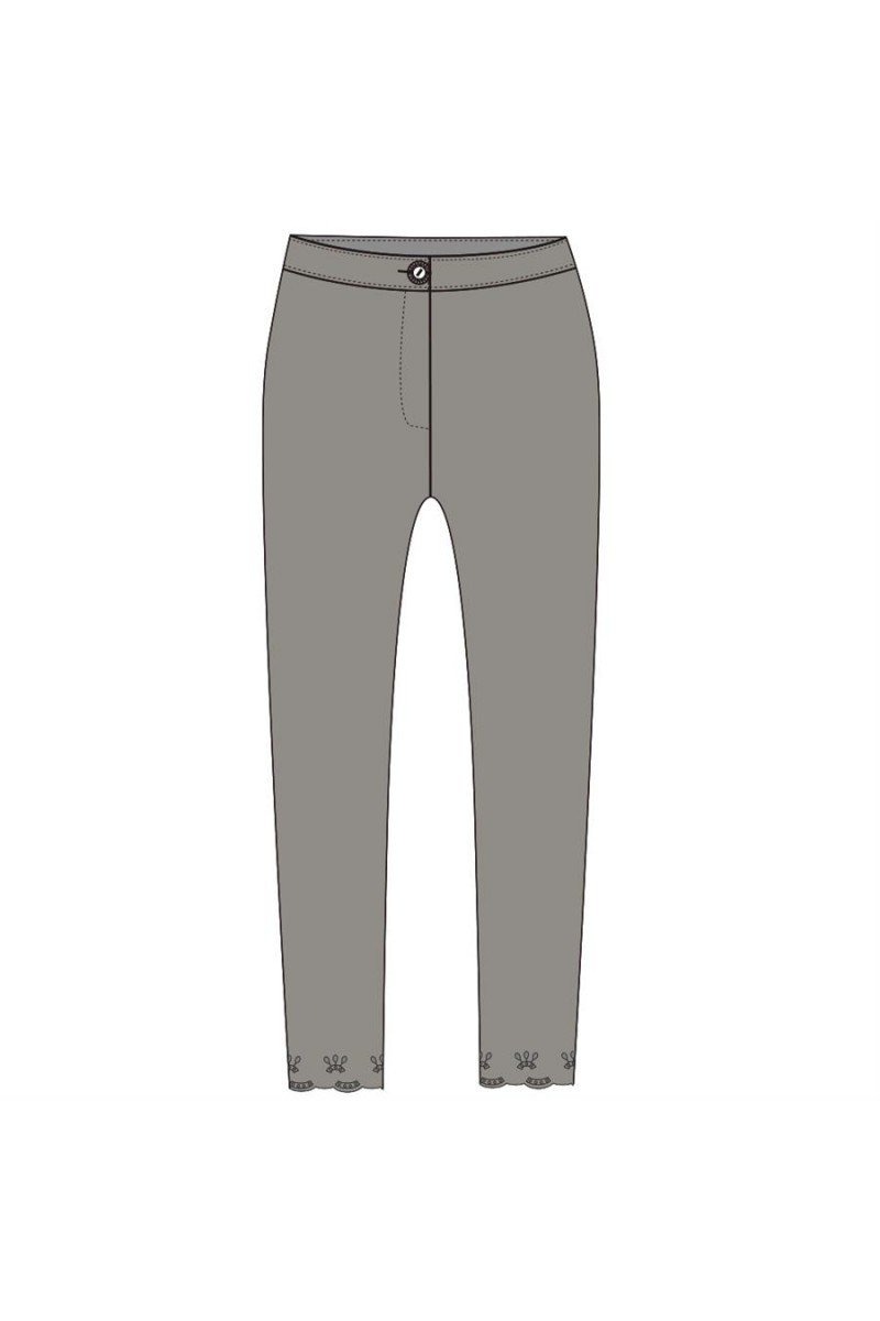Maloka: Elegant Petal Embroidered Cropped Linen Pant (More Colors!)