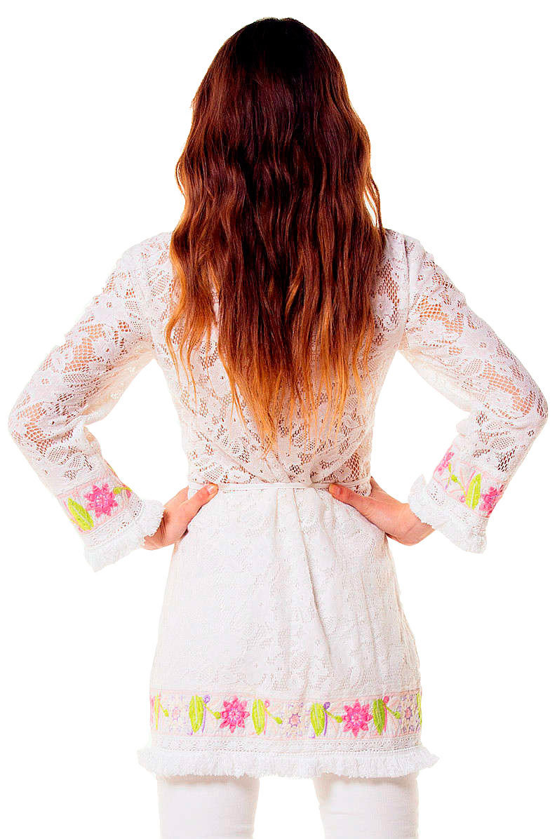 Savage Culture: Twinkle Little Star Embroidered Cotton Jacket/Cover up (1 Left!)