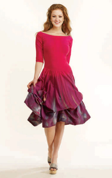 Luna Luz: Enchanting Feather Tied & Dyed Dress (Ships Immed in Rose & Black!)