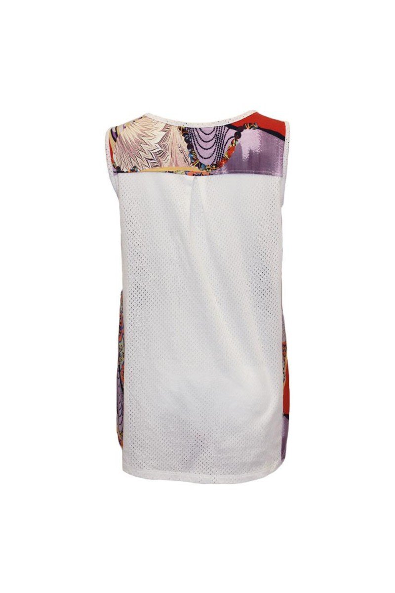 Maloka: Pieced Seashells Colorblock Flared Tunic