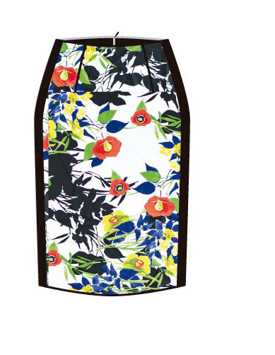 Paul Brial: Palma De Mallorca Nights Princess Seamed Skirt