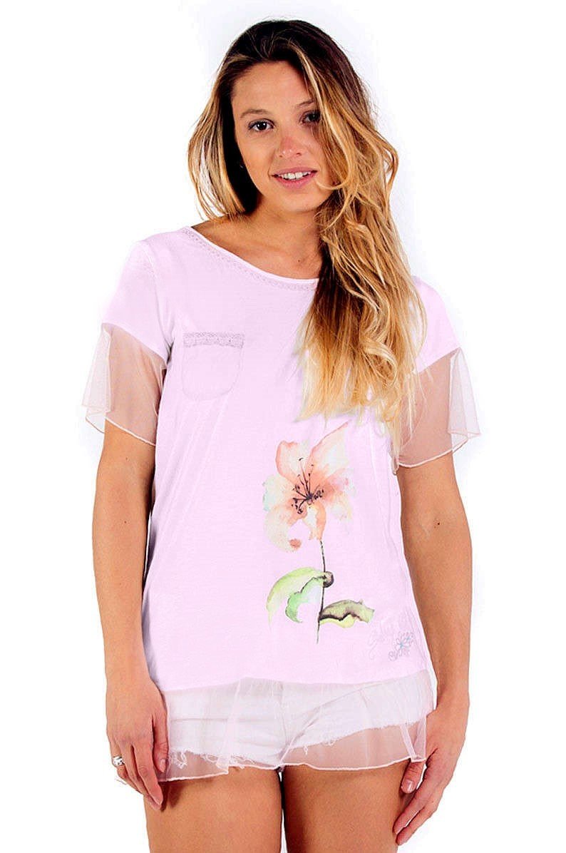 Savage Culture: Blush Pink Daisy Pocket Tunic Ischia SAVAGE_34005_N